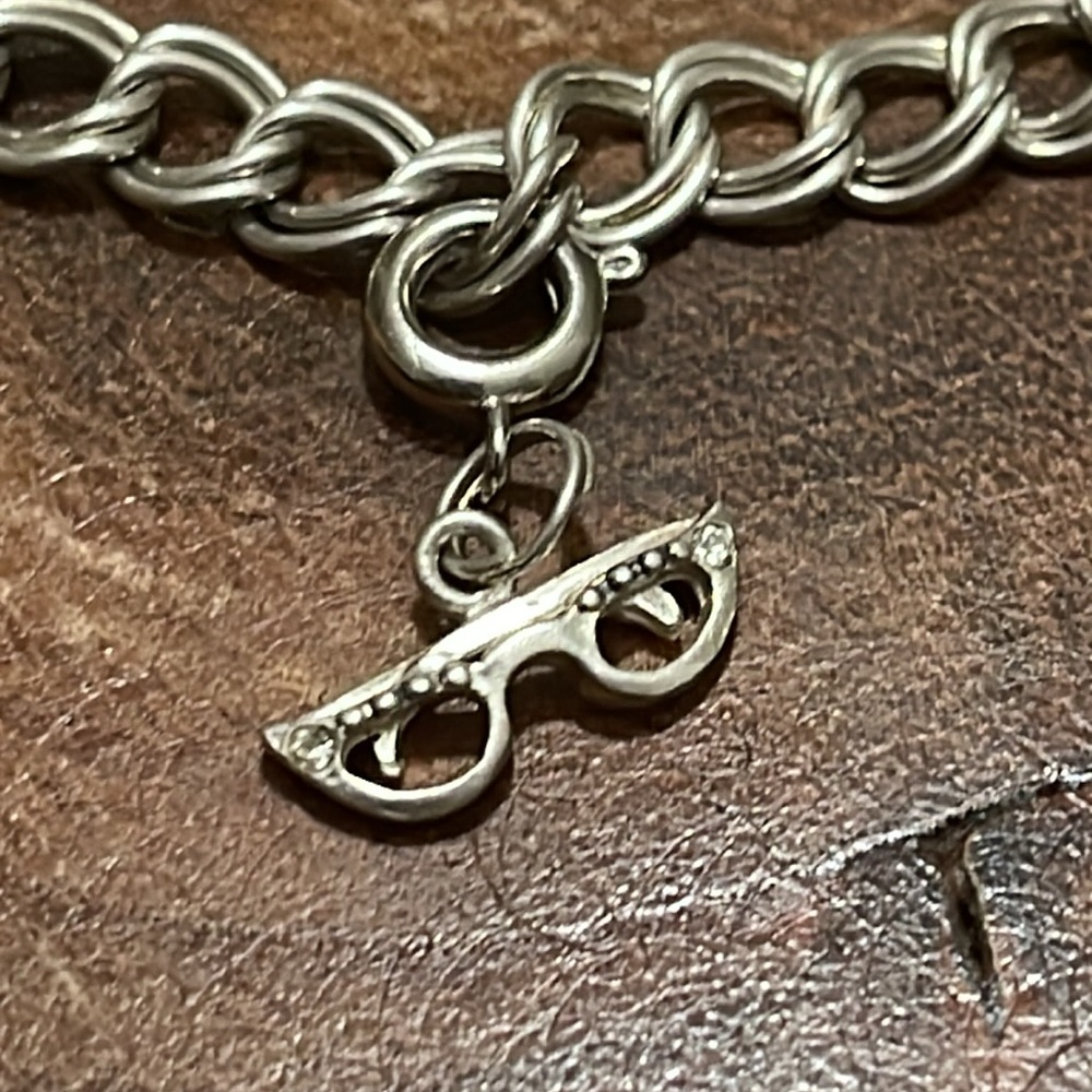 STERLING SILVER CHARM BRACELET - Picture 6 of 12